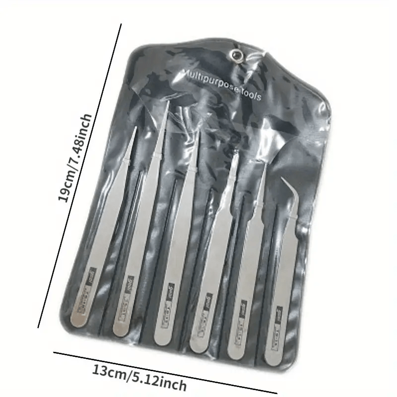 6-piece stainless steel tweeze - Succulent Set recension och pris