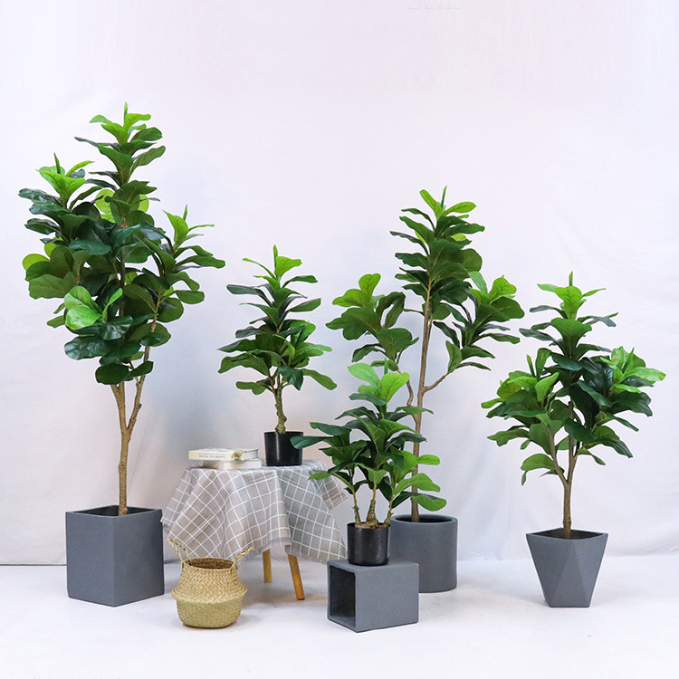 Artificial Plastic Potted Plan - Fiddle Leaf Fig recension och pris