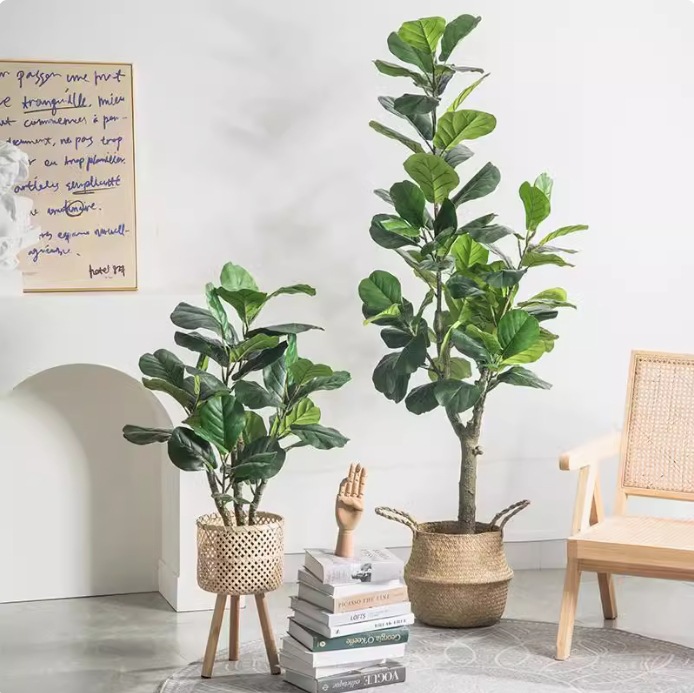 Artificial Plastic Potted Plan - Fiddle Leaf Fig recension och pris