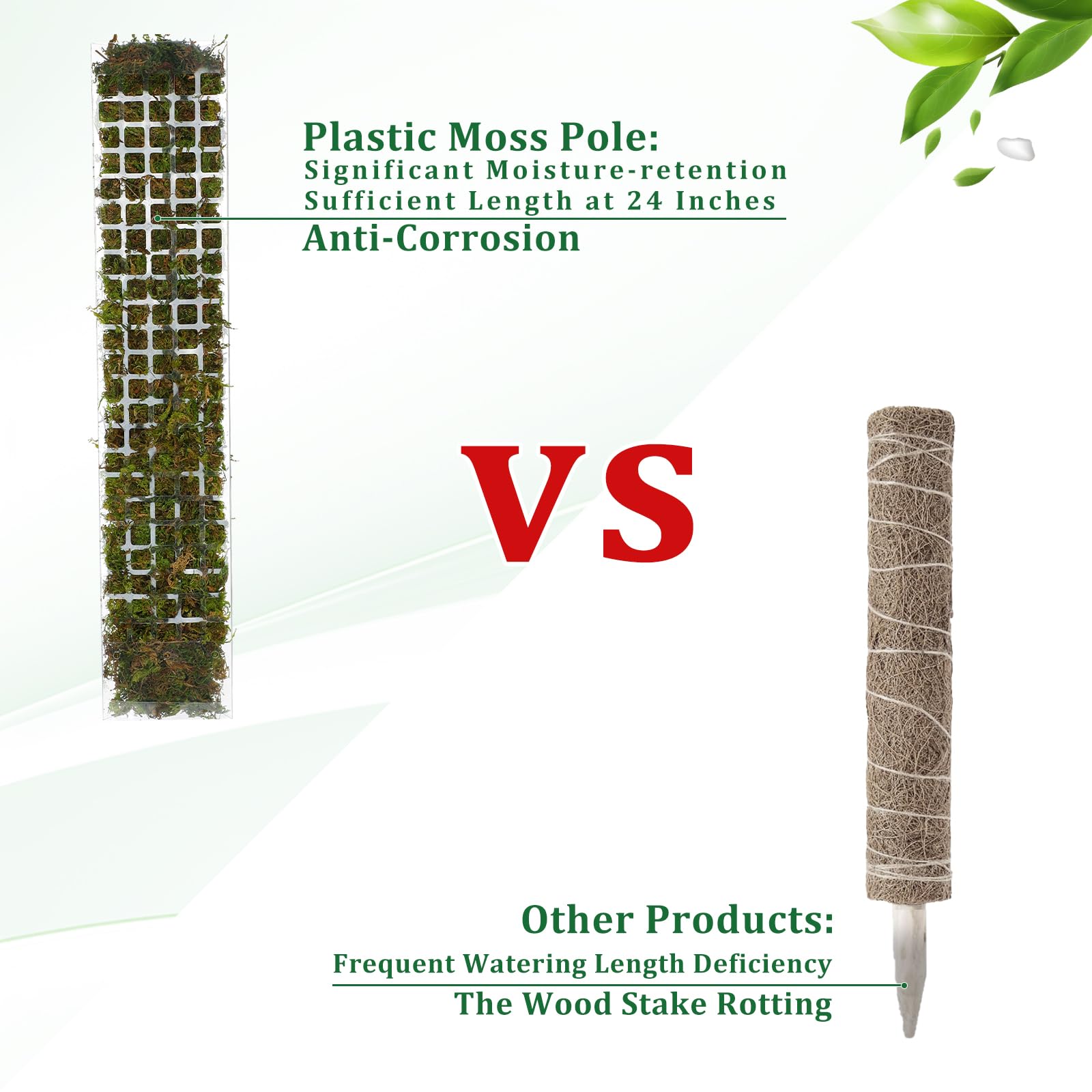 Moss Pole Plastic Plant Stand  - Plant Support Stake recension och pris