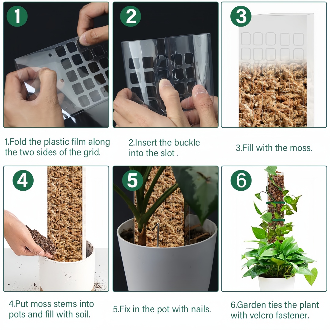 Moss Pole Plastic Plant Stand  - Plant Support Stake recension och pris