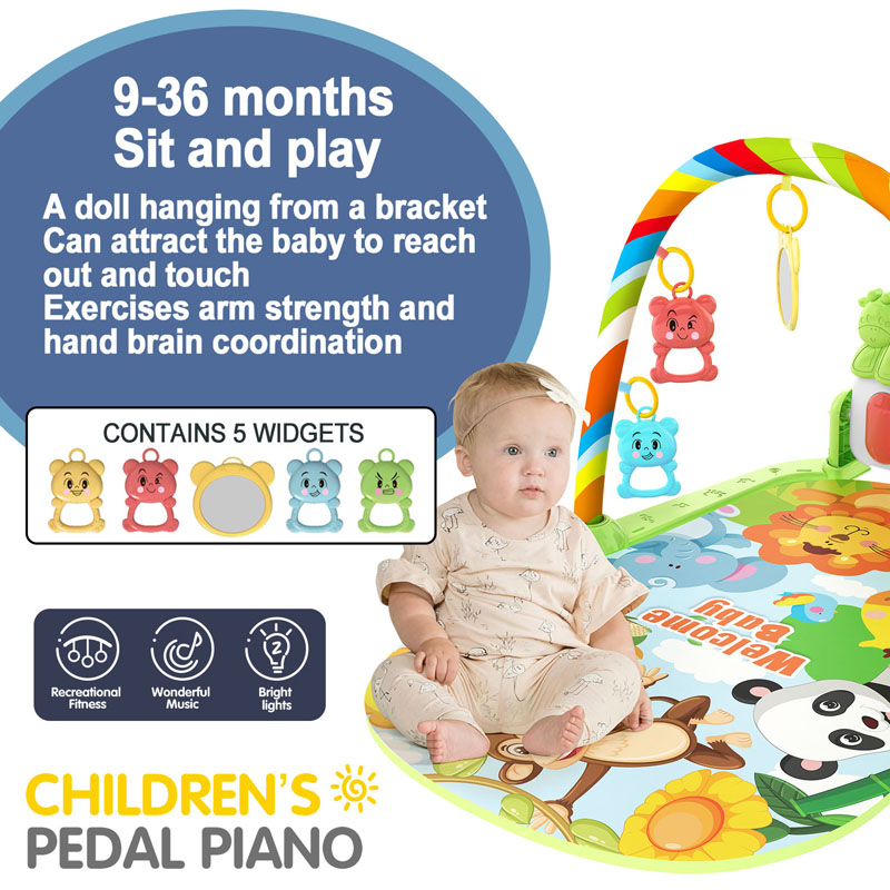 Baby Music Activity Gym Rug Pl - Repotting Mat recension och pris
