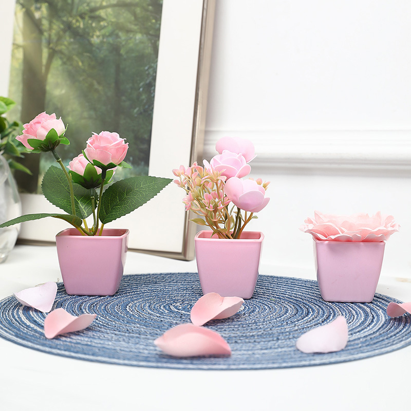 (A set of 3PCS) Simulated Mini - Succulent Set recension och pris