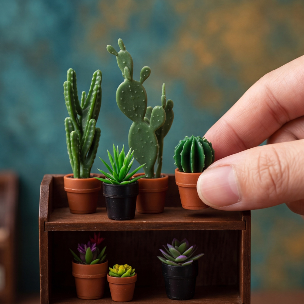 8Pcs Miniature Plastic Potted  - Succulent Set recension och pris