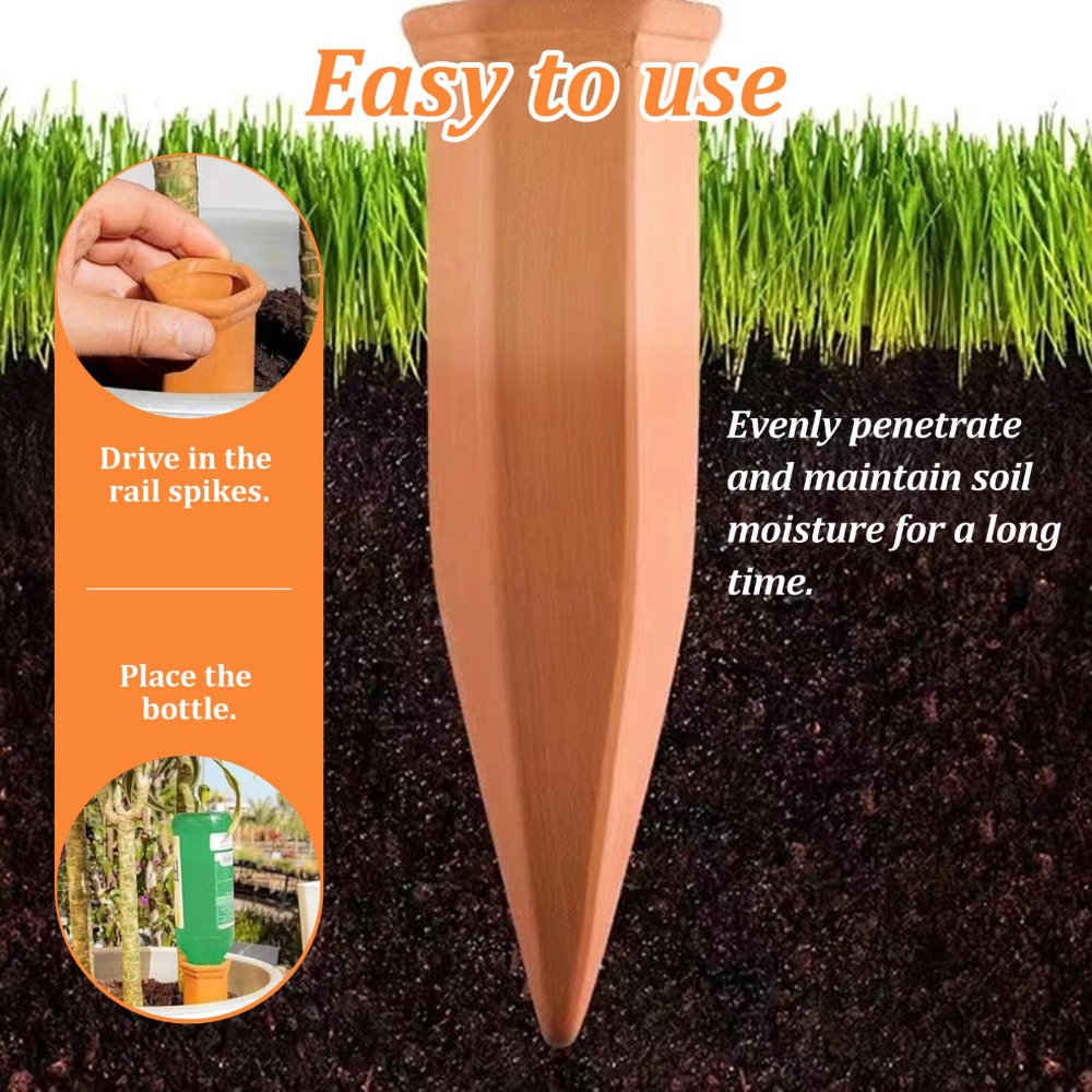 Terracotta Automatic Watering  - Plant Support Stake recension och pris