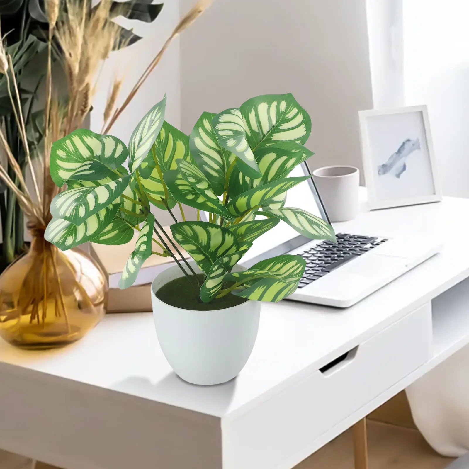 1PC Artificial Foliage Plant P - Snake Plant recension och pris