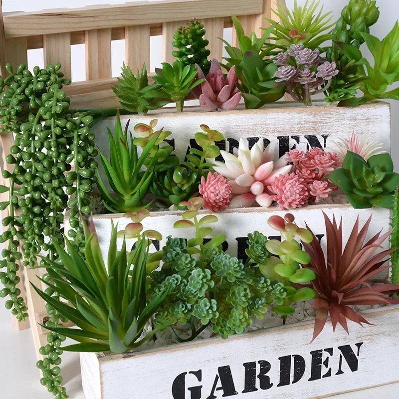 10/20Pcs PVC Succulents Plants - Snake Plant recension och pris